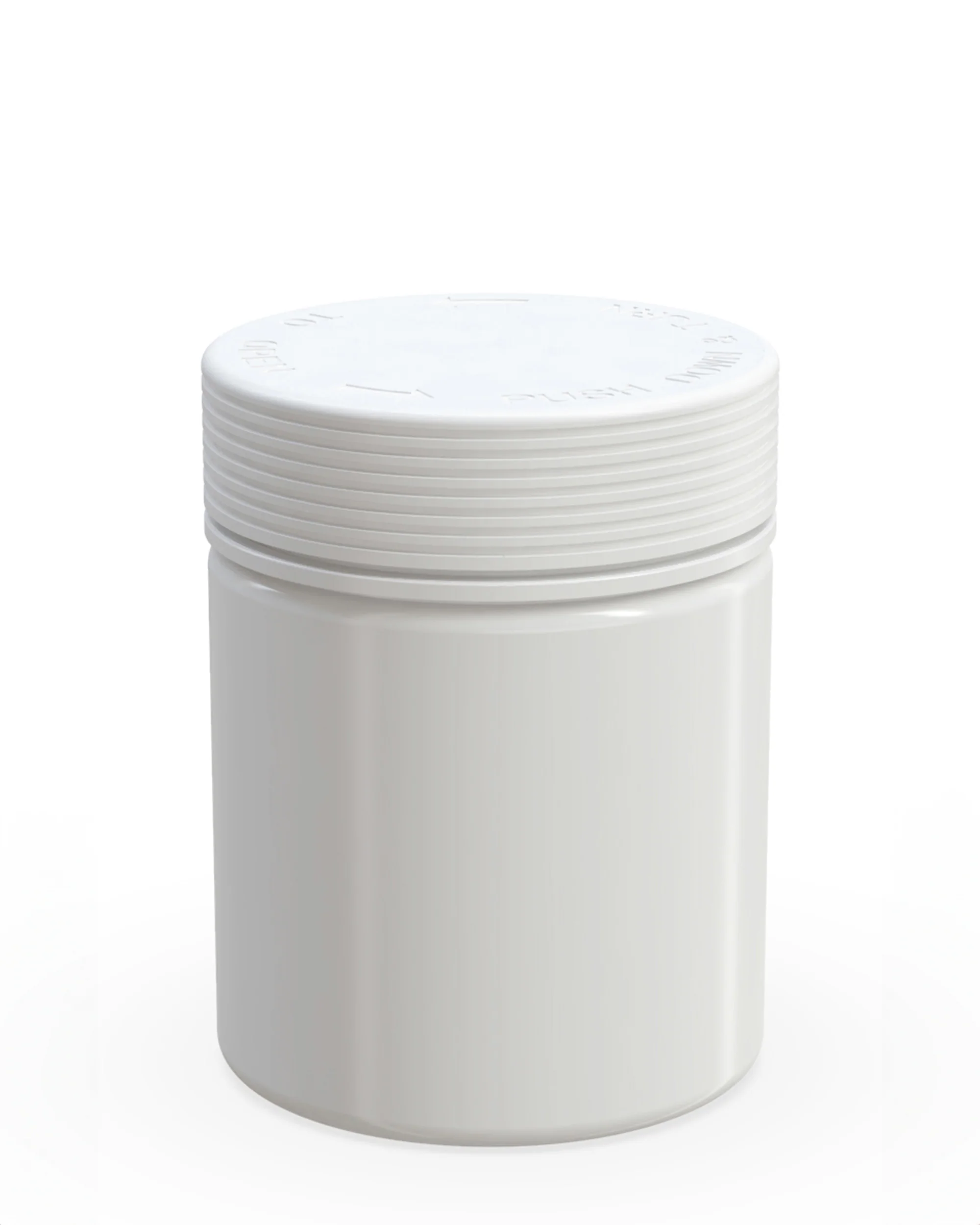CHUBBY GORILLA | Child Resistant White Plastic Spiral XL Jar w/ White Cap | 92.5mm - 18.5oz - 60 Count - Image 2