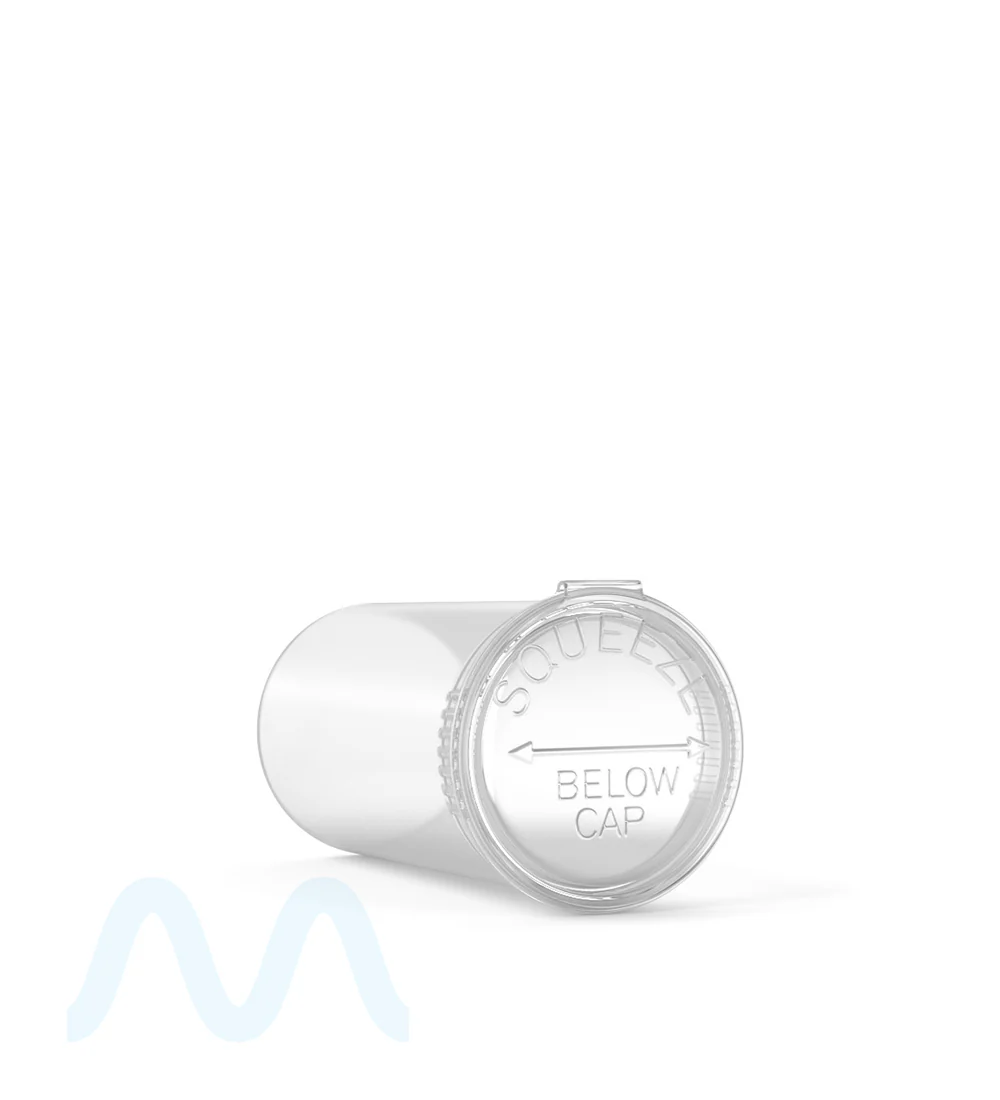 Child Resistant | Clear Pop Top Bottles | 13dr - 2g - 315 Count - Image 3