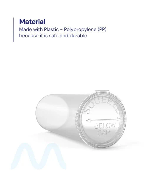 Child Resistant | Clear Pop Top Bottles | 60dr - 14g - 75 Count - Image 3