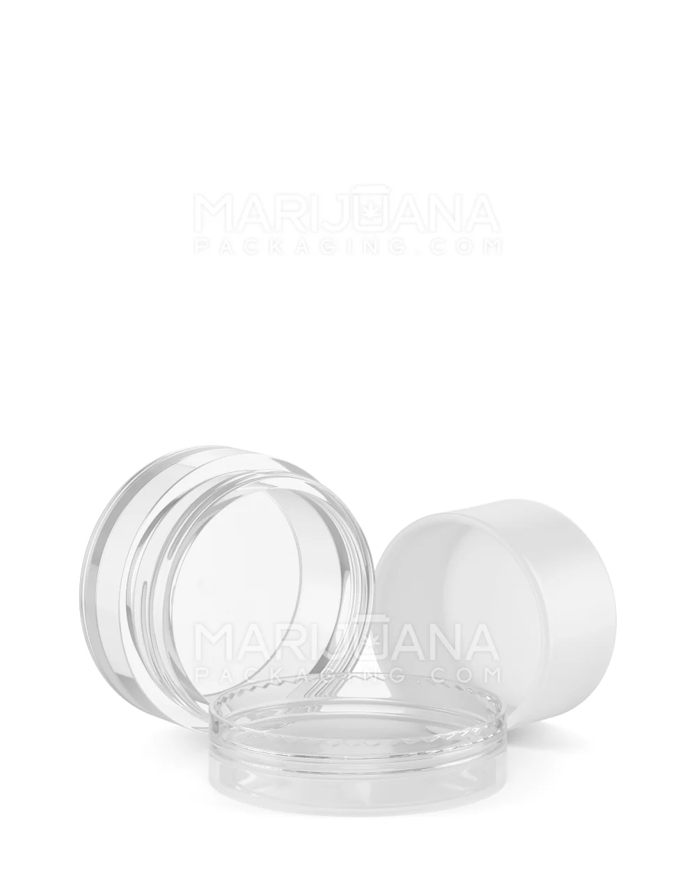 Clear Concentrate Containers w/ Screw Top Cap & White Silicone Insert | 10mL - Plastic | Sample - Image 14