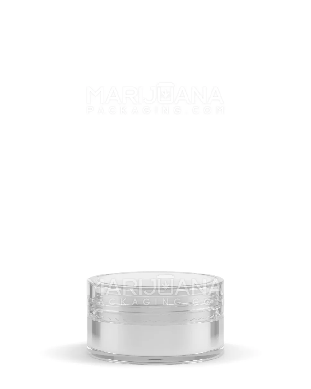 Clear Concentrate Containers w/ Screw Top Cap & White Silicone Insert | 10mL - Plastic | Sample - Image 2