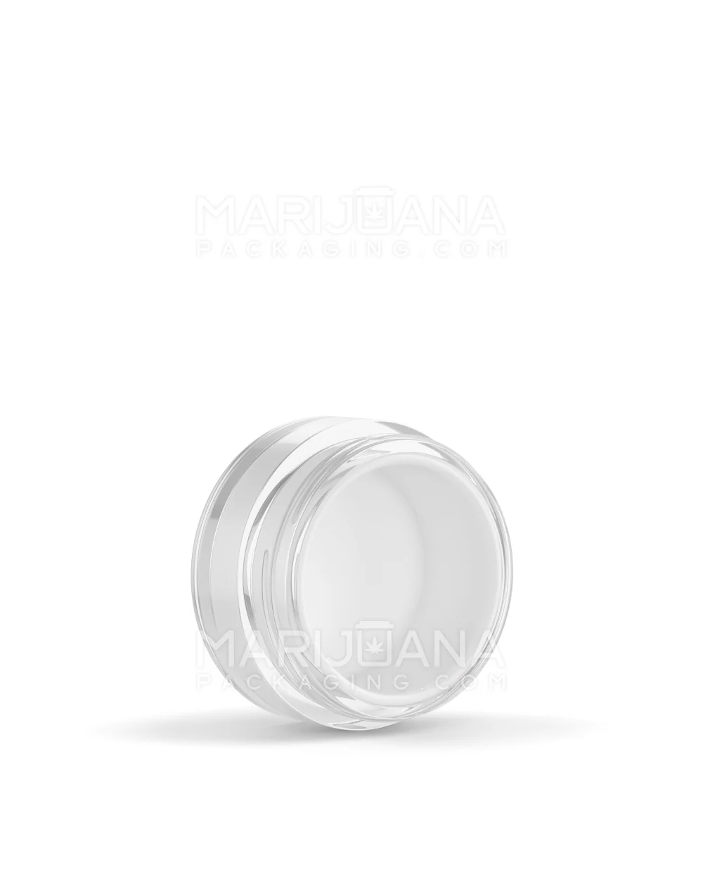 Clear Concentrate Containers w/ Screw Top Cap & White Silicone Insert | 10mL - Plastic | Sample - Image 8