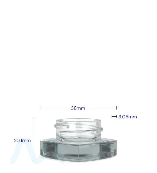 Clear Glass Pillow Concentrate Jar | 32mm - 5mL - 250 Count - Image 4