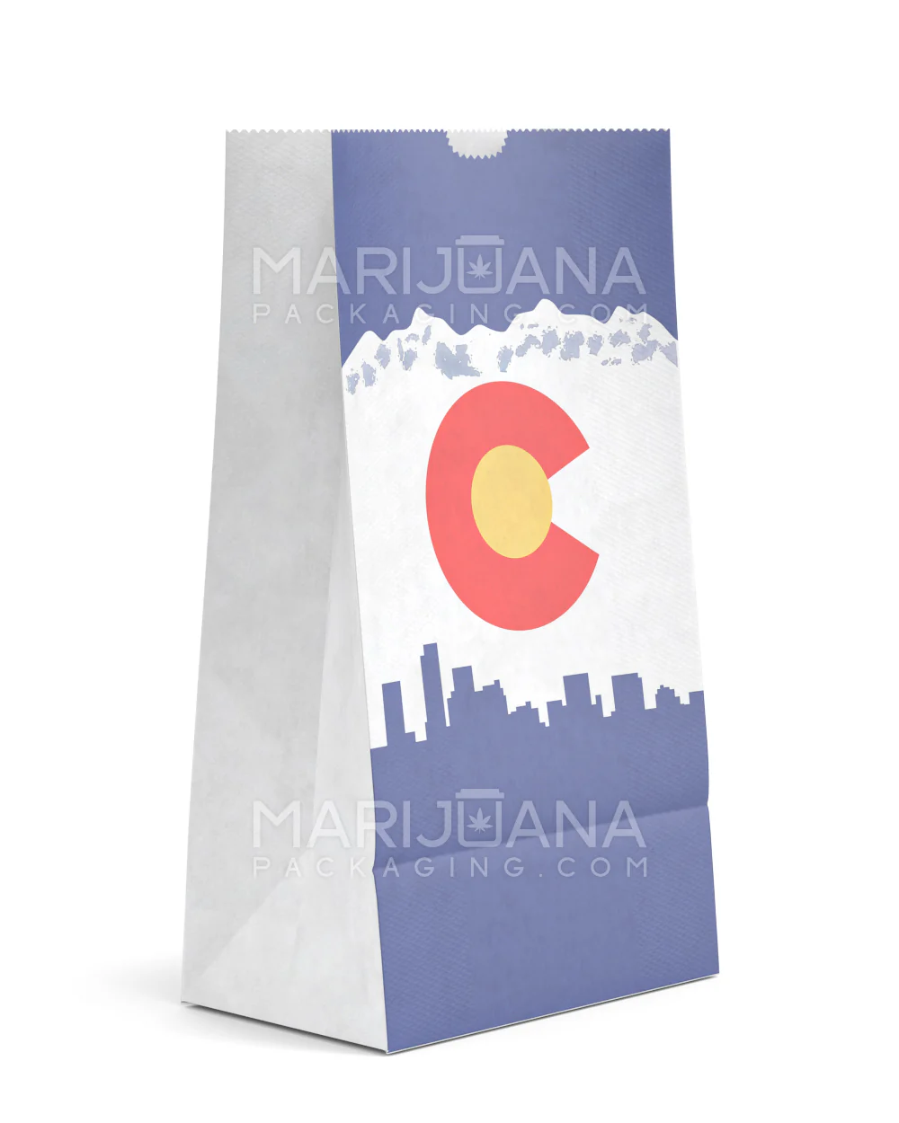 Colorado Compliant Flower Bags | Large - Kraft | Sample