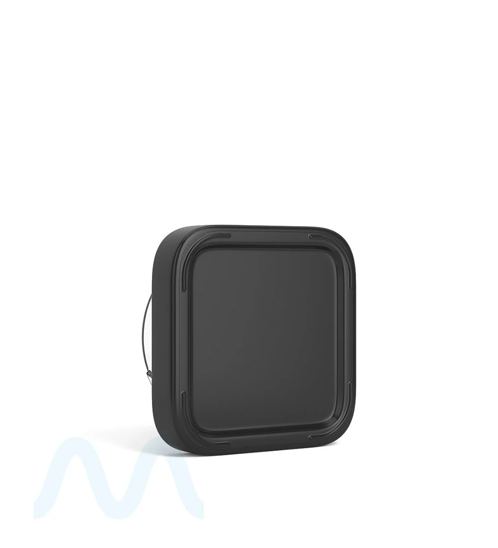 Child Resistant | Qube Black Glass Concentrate Jar w/ Black Cap | 38mm - 9mL - 250 Count - Image 6