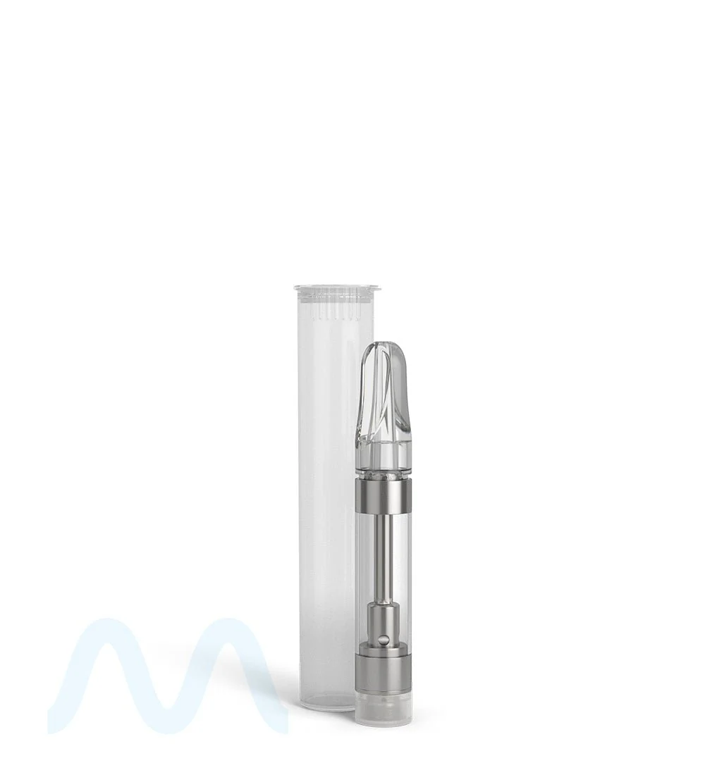 Child Resistant | Pop Top Vape Cartridge Tube | 80mm - Clear - 1000 Count - Image 3