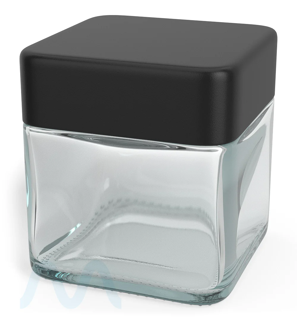 Cube Clear Glass V2 Jars | 50mm - 3oz - 80 Count - Image 11