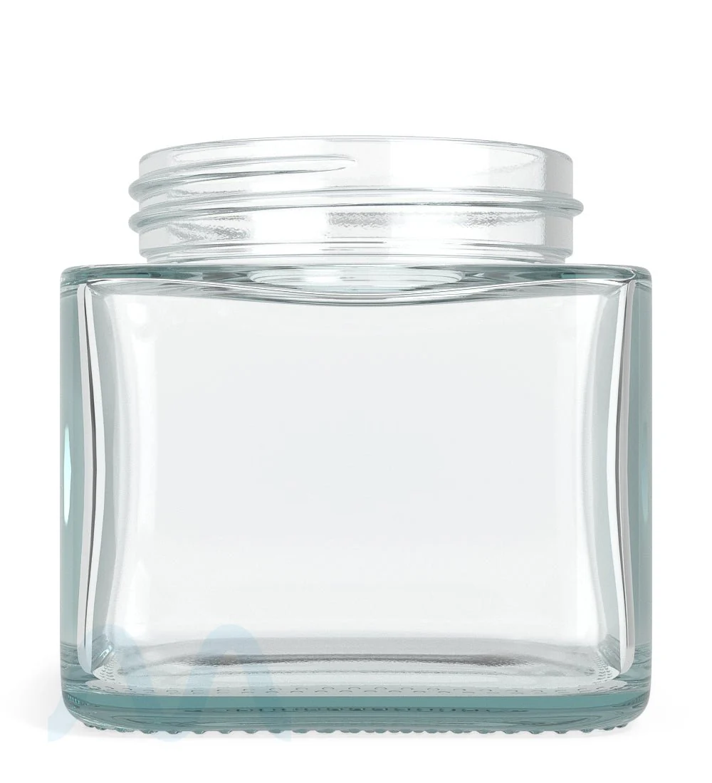 Cube Clear Glass V2 Jars | 50mm - 3oz - 80 Count - Image 4