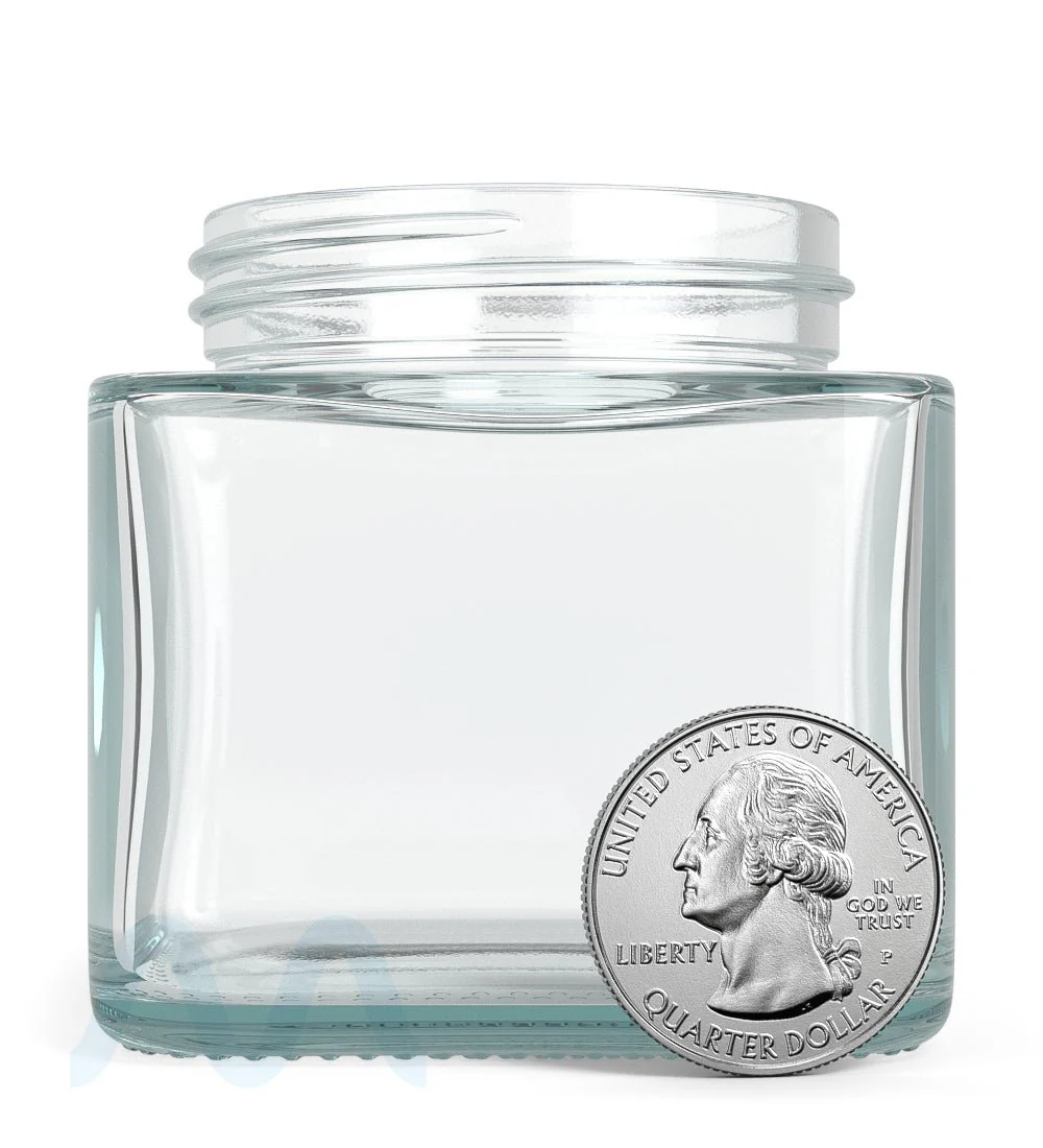 Cube Clear Glass V2 Jars | 50mm - 3oz - 80 Count - Image 7