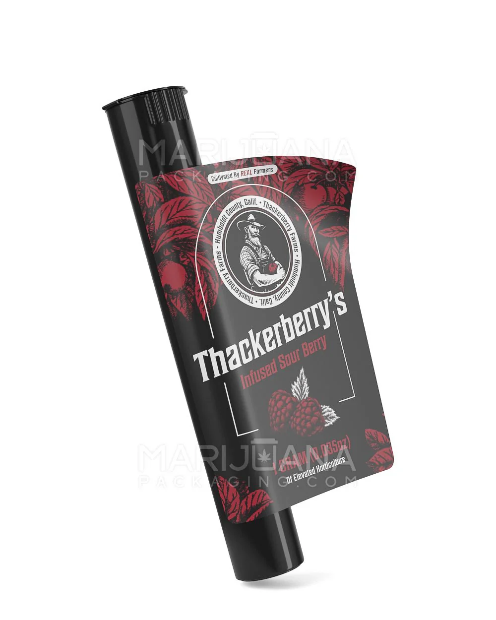 116mm Custom Branded Pre-Roll Tube & Label Combo