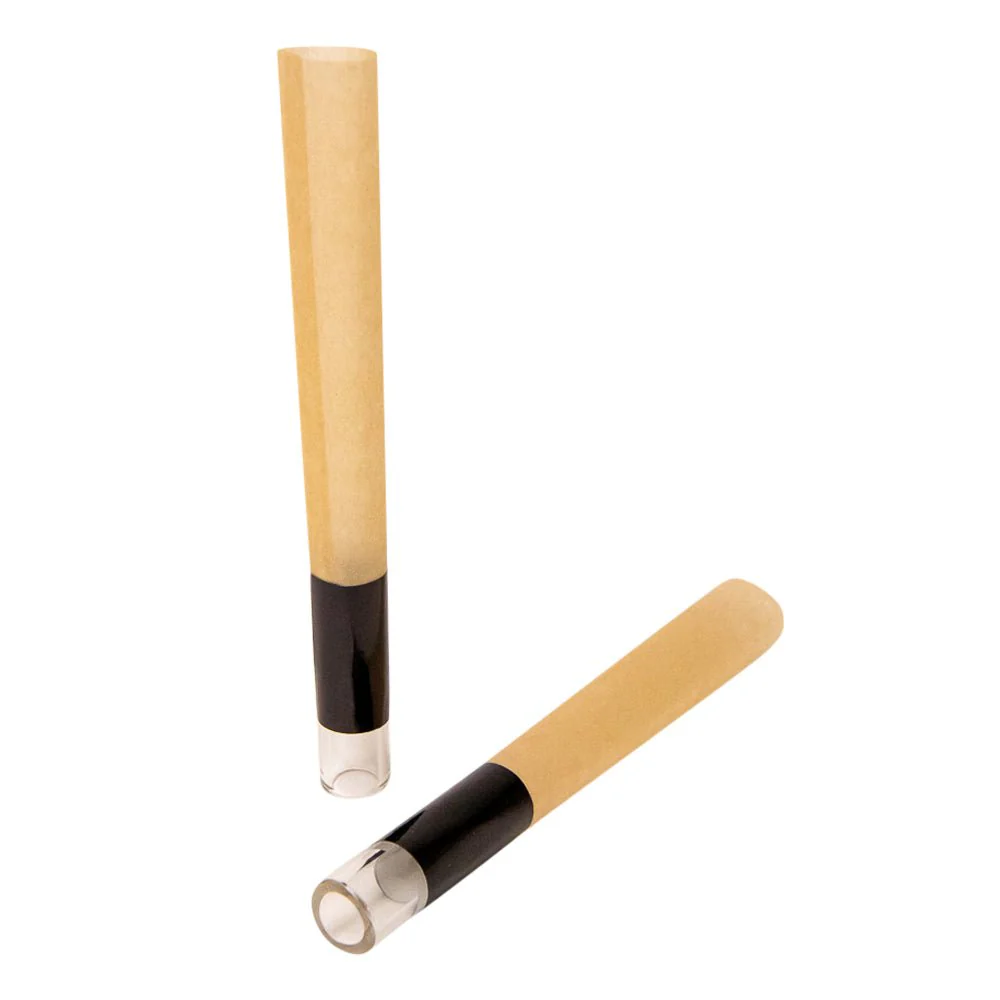 CUSTOM CONES USA | Pre-Rolled Cones w/ Glass Filter Tip | 90mm - Natural Brown Paper - 75 Count - Image 4