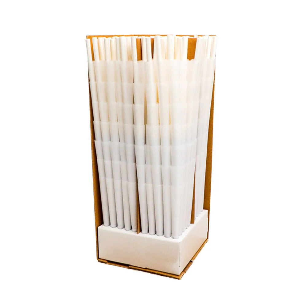 CUSTOM CONES USA | Pre-Rolled Cones w/ Standard Filter Tip | 120mm - Refined White Paper - 700 Count - Image 4