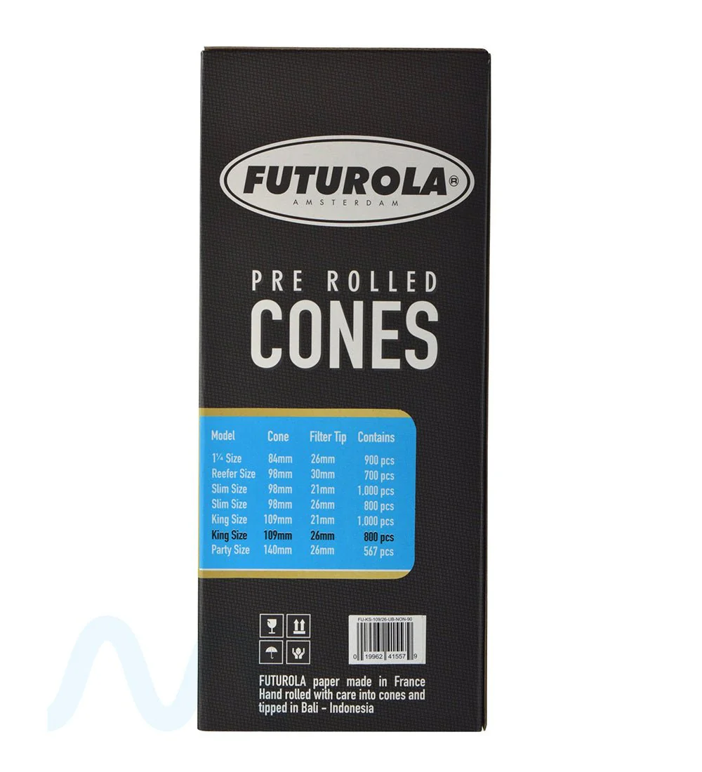 FUTUROLA | King Size Pre-Rolled Cones | 109mm - Dutch Brown Paper - 800 Count - Image 3