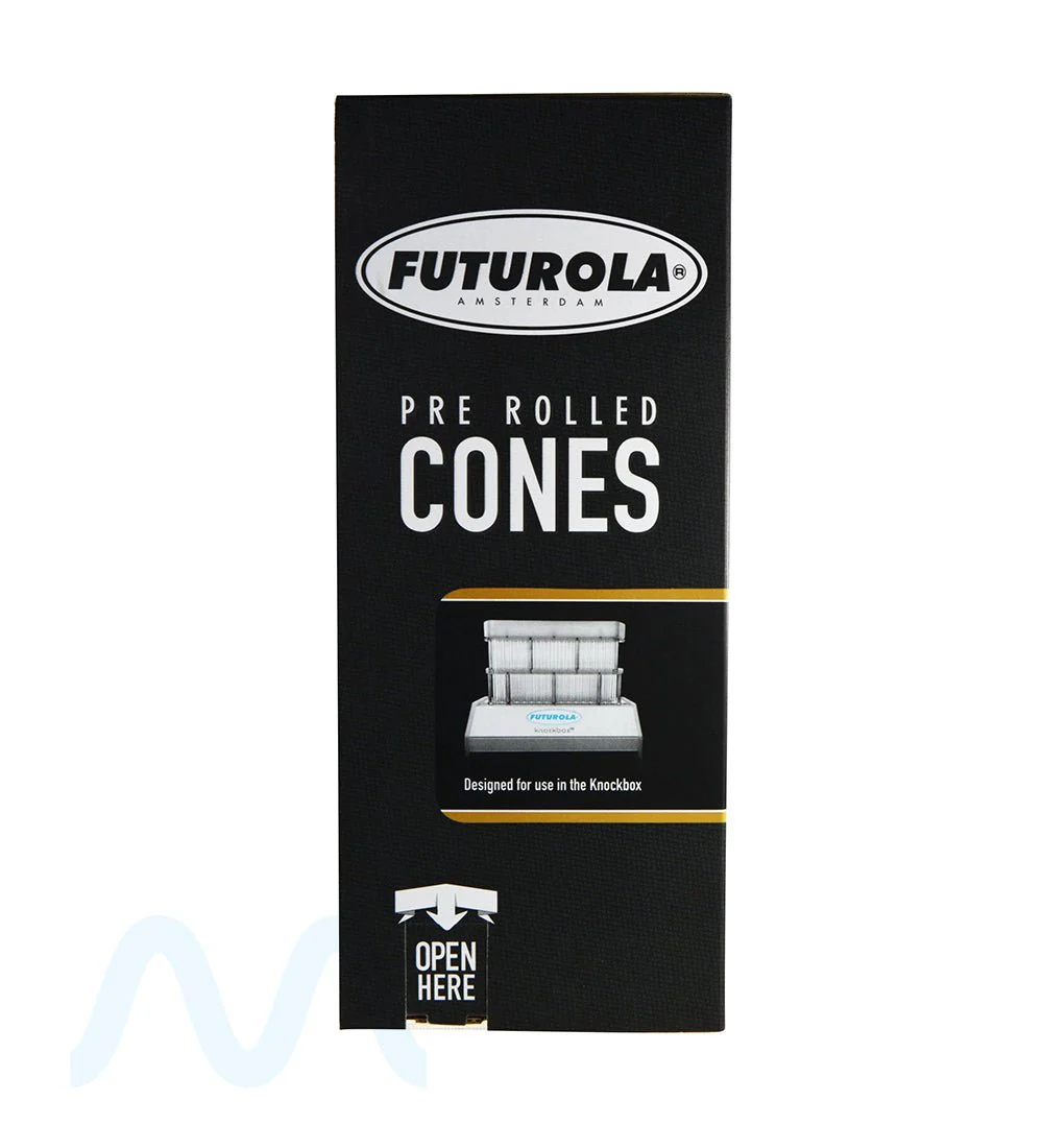 FUTUROLA | 1 1/4 Size Pre-Rolled Cones | 84mm - Dutch Brown Paper - 900 Count - Image 4