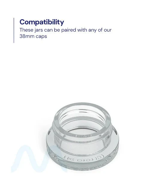 Clear Glass Concentrate Containers | 38mm - 9mL - 320 Count - Image 3