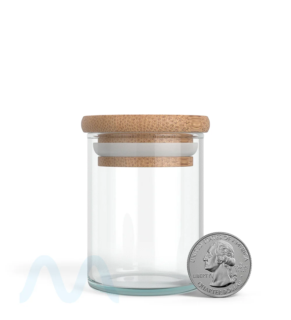 Glass Jar with Wooden Lid | 2oz - 16 Dram - 200 Count - Image 6