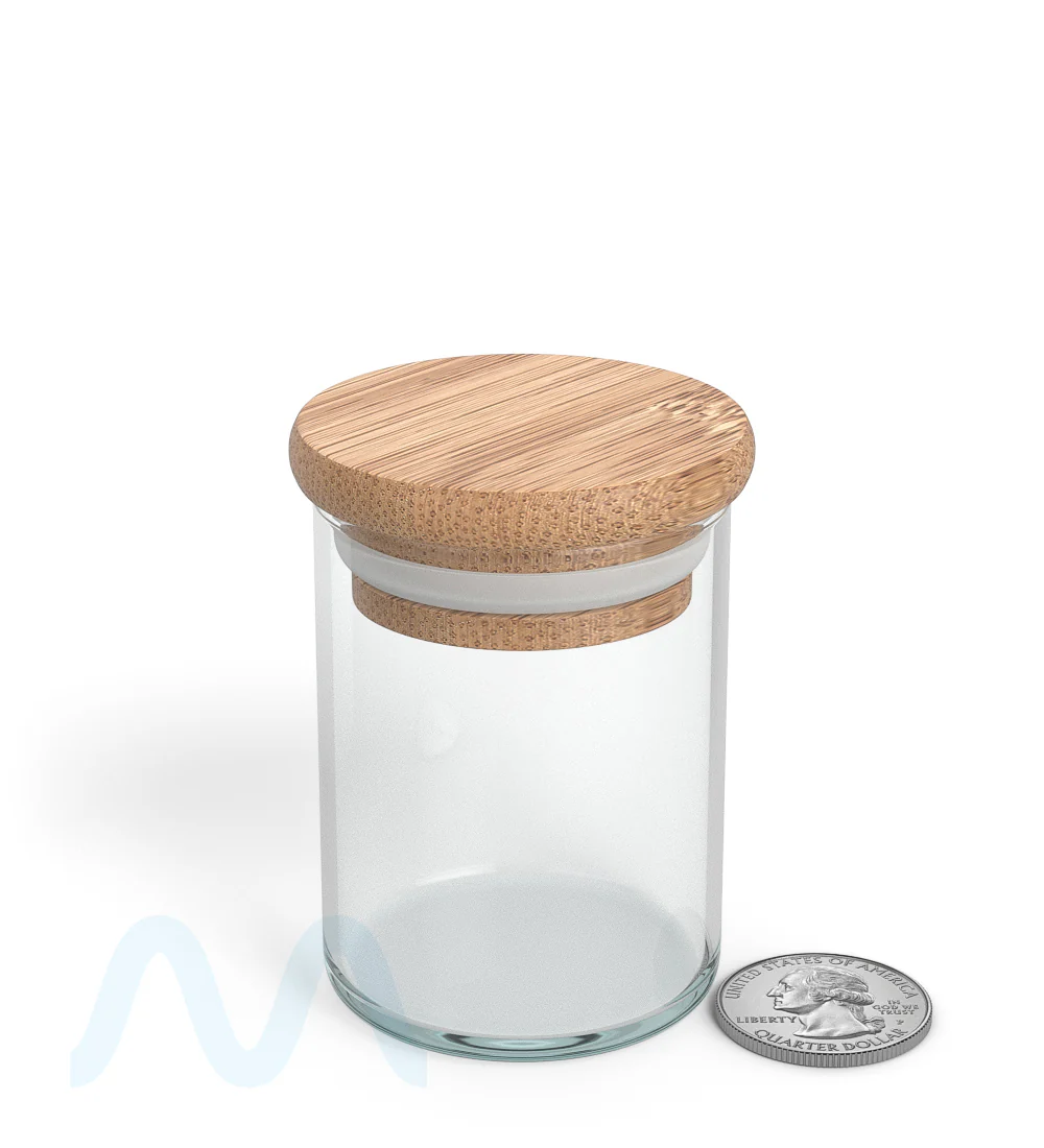 Glass Jar with Wooden Lid | 2oz - 16 Dram - 200 Count - Image 7