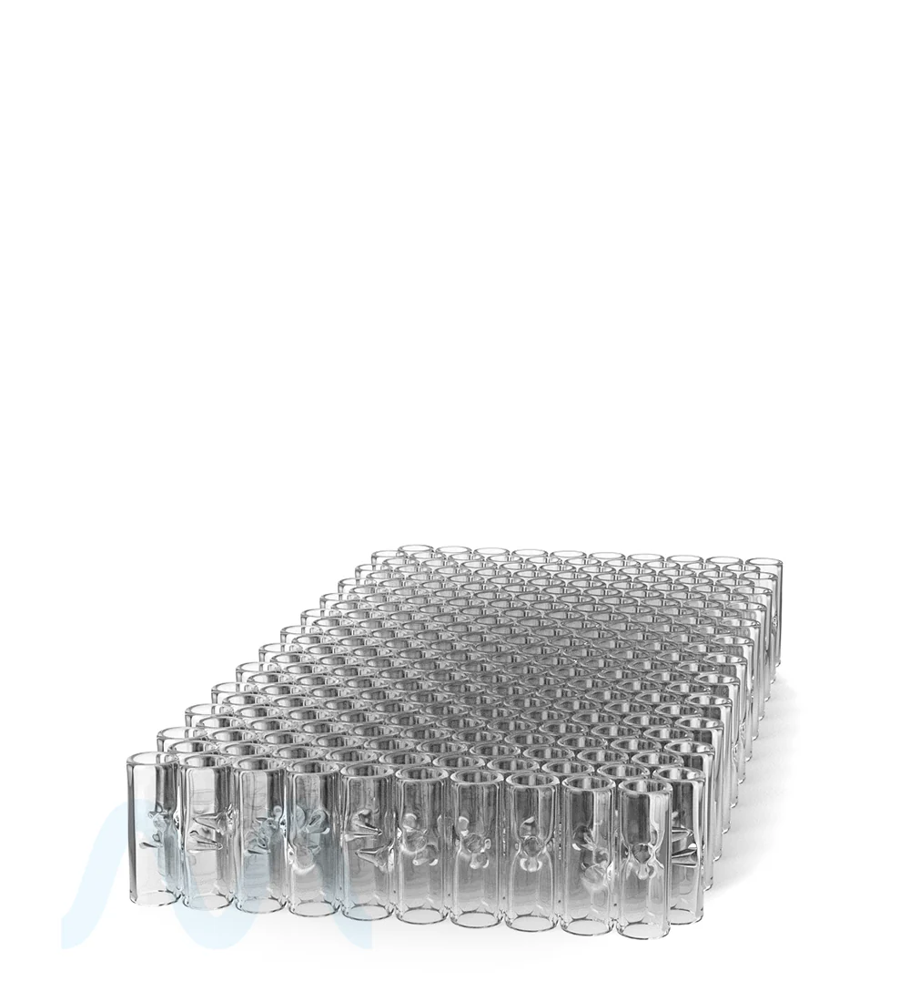 Glass Filter Tips Notched | 10mm - Clear - 175 Count - Image 7
