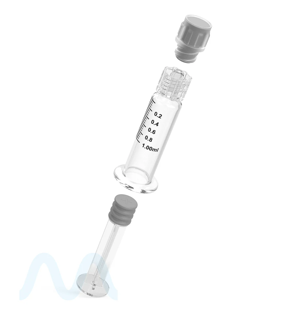 Luer Lock | Glass Dab Applicator Syringes | 1mL - 0.25mL Increments - 100 Count - Image 12