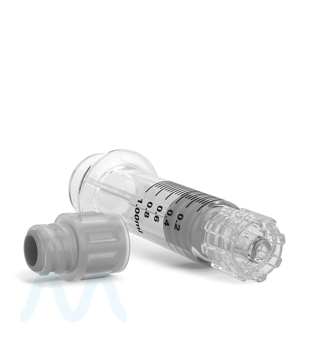 Luer Lock | Glass Dab Applicator Syringes | 1mL - 0.25mL Increments - 100 Count - Image 9