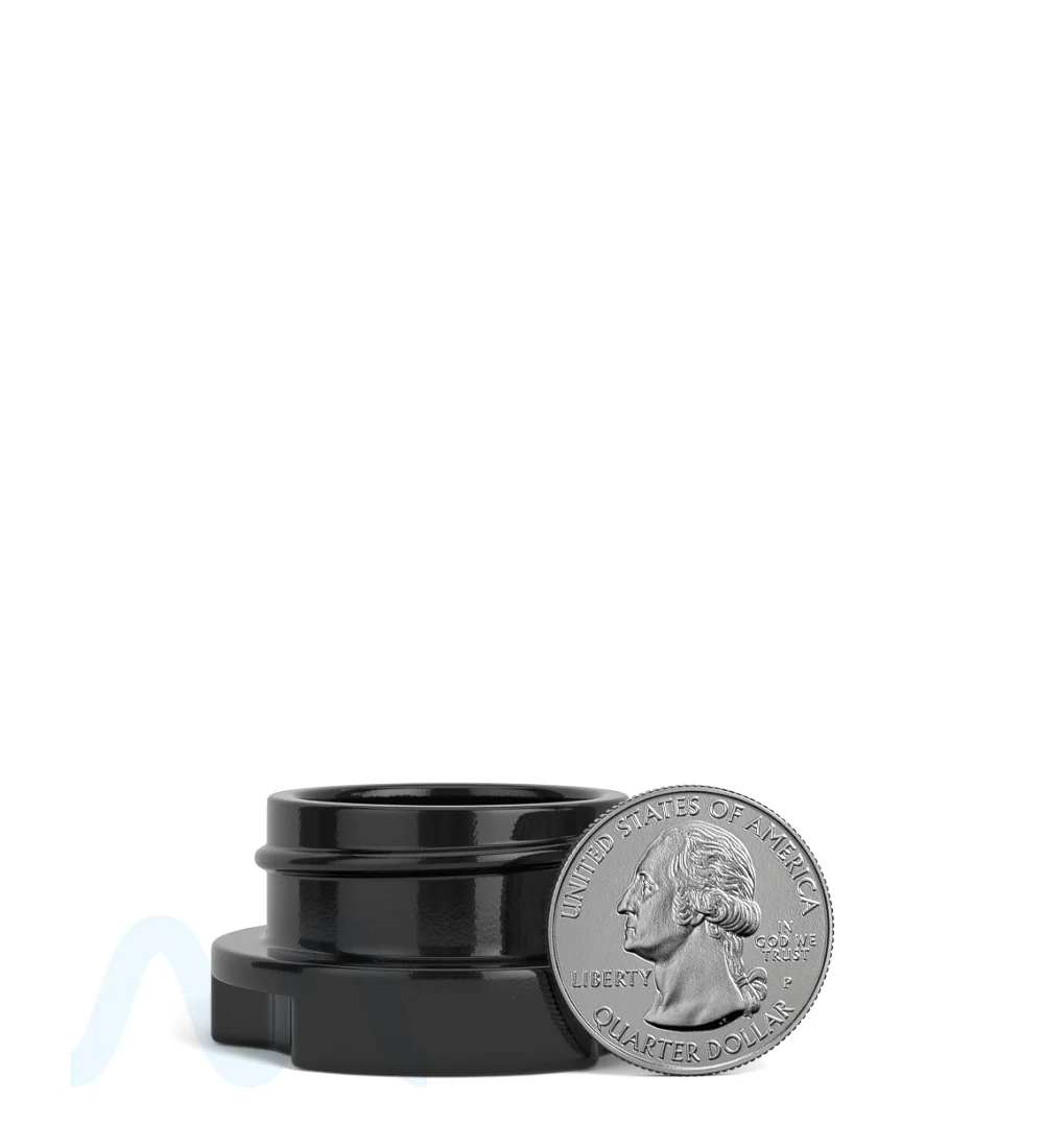 GROW PACK SUPPLY | Child Resistant Black Glass GPS Easy-Grip Concentrate Containers and Matte Black Cap | 28mm - 9mL - 320 Count - Image 7