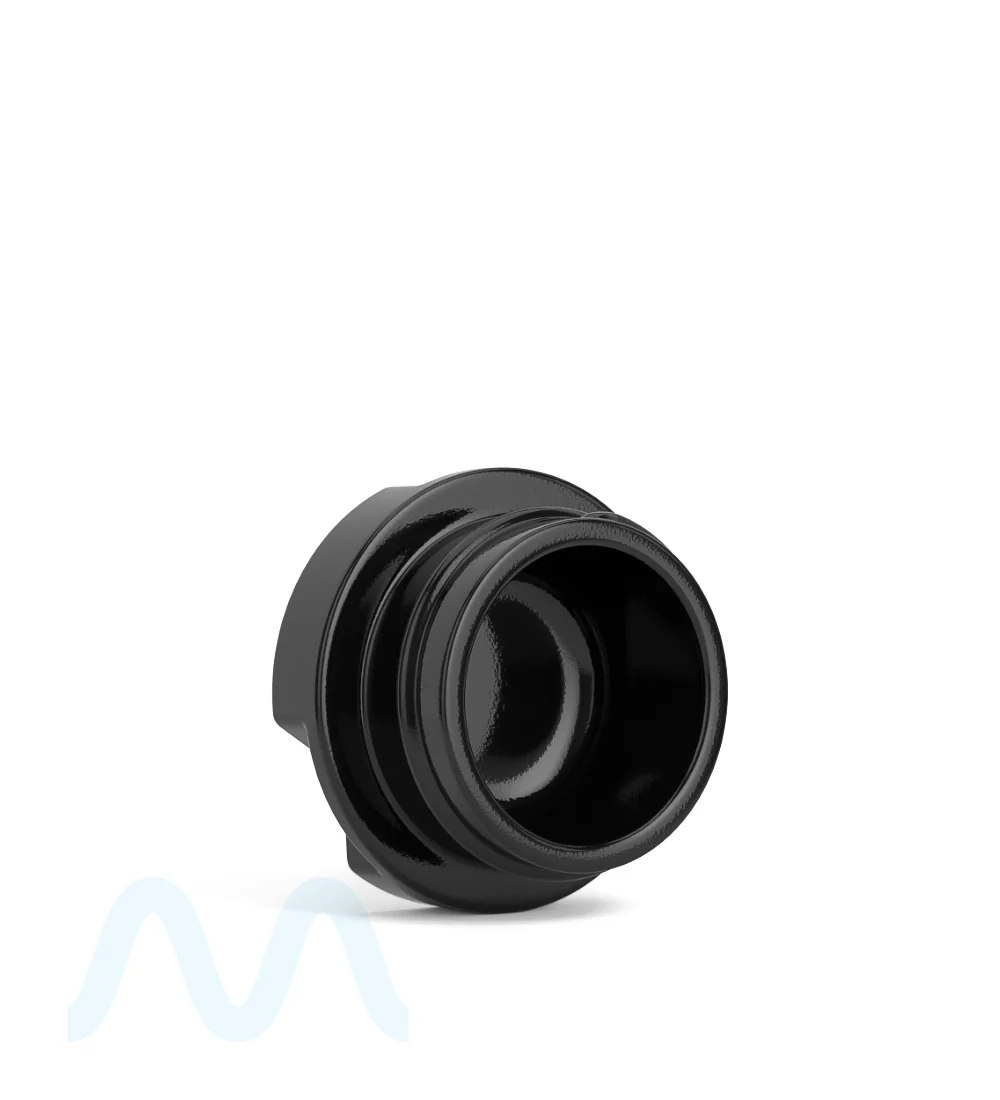 GROW PACK SUPPLY | Child Resistant Black Glass GPS Easy-Grip Concentrate Containers Glossy White Cap | 28mm - 9mL - 320 Count - Image 5