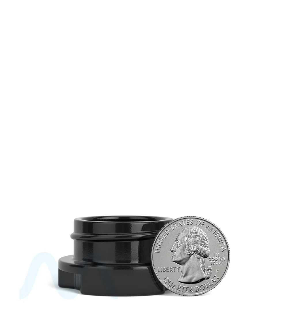 GROW PACK SUPPLY | Child Resistant Black Glass GPS Easy-Grip Concentrate Containers Glossy White Cap | 28mm - 9mL - 320 Count - Image 7