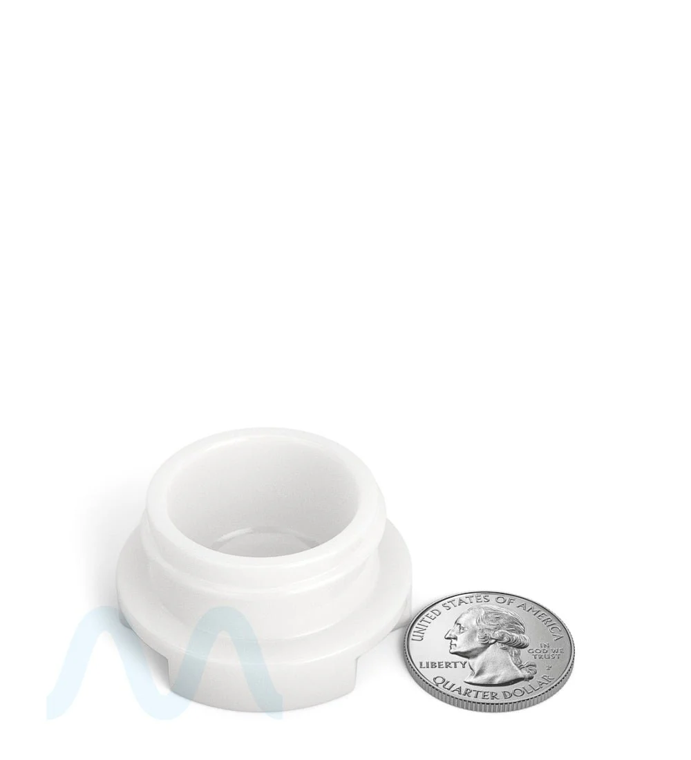 GROW PACK SUPPLY | Child Resistant White Glass GPS Easy-Grip Concentrate Containers and Glossy Black Cap | 28mm - 9mL - 320 Count - Image 8