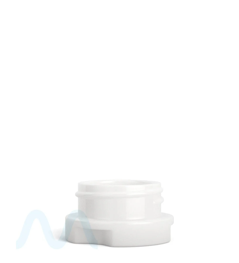 GROW PACK SUPPLY | Child Resistant White Glass GPS Easy-Grip Concentrate Containers and Matte White Cap | 28mm - 9mL - 320 Count - Image 4