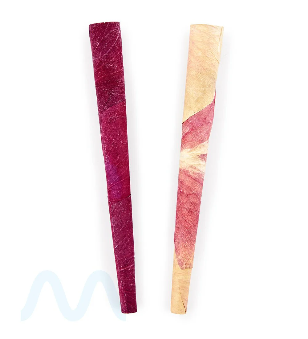 PETALS | Handmade Organic Rose Petal King Size Pre-Rolled Cones | 109mm - Organic Rose Paper - 2 Count - Image 3