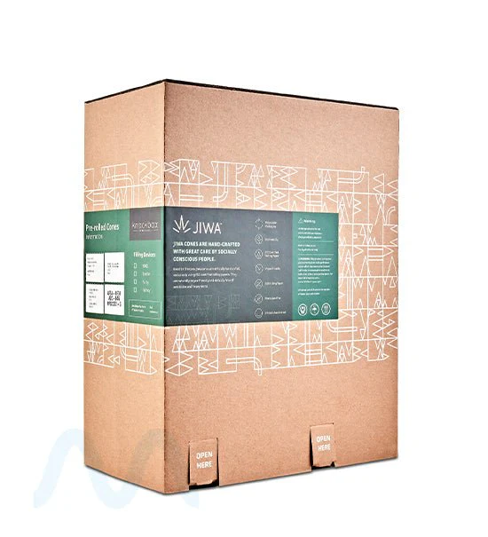 JIWA | Party Size Pre-Rolled Cones | 140mm - Dutch Brown Paper - 1134 Count