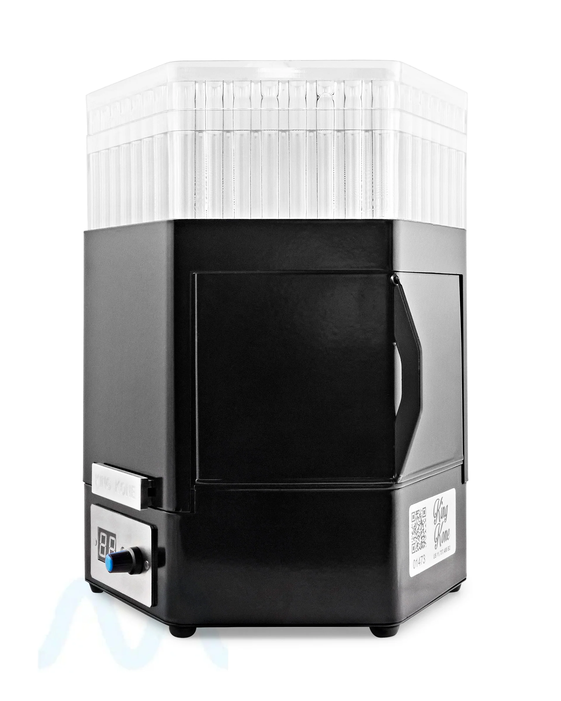 KING KONE | Black Steel Vibration Pre-Rolled Cone Filling Machine V2 for 84/98/109mm | Fill 169 Cones in 3 Minutes - Image 2