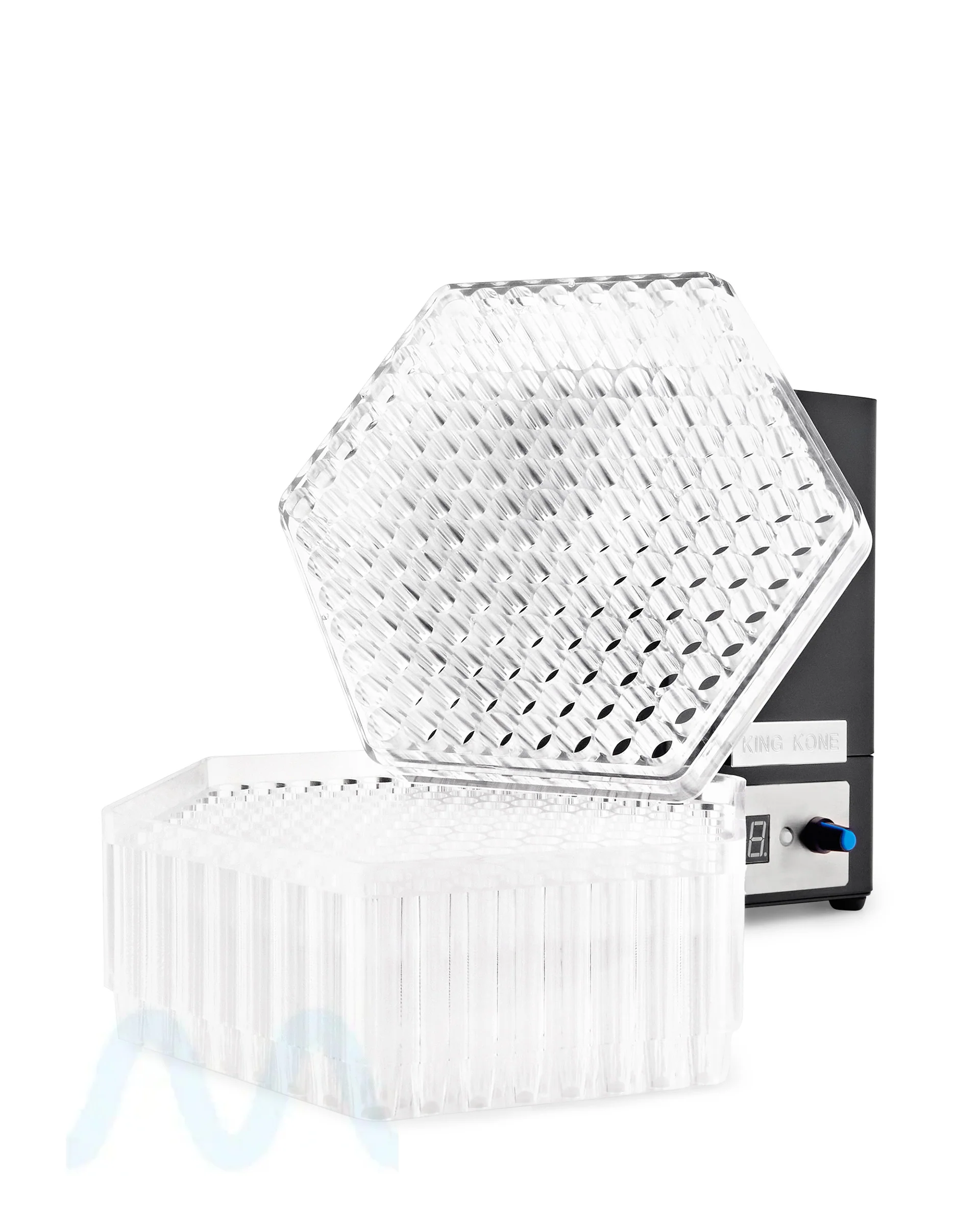 KING KONE | Black Steel Vibration Pre-Rolled Cone Filling Machine V2 for 84/98/109mm | Fill 169 Cones in 3 Minutes - Image 4