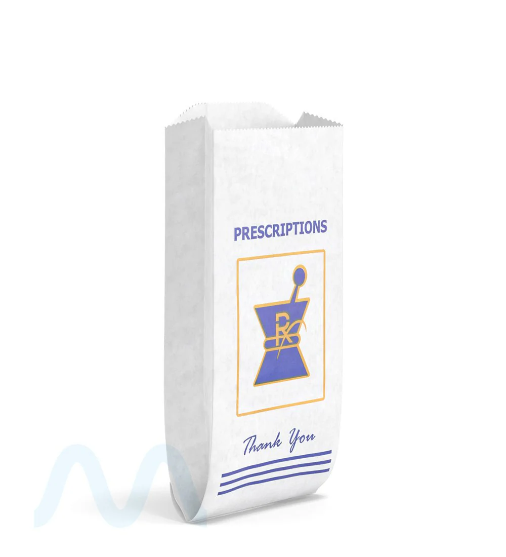 Pharmacy Prescription Bags | Medium - Kraft - 1000 Count - Image 3