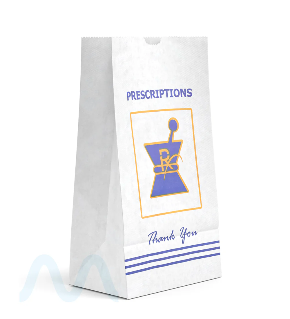 Pharmacy Prescription Bags | X Large - Kraft - 1000 Count - Image 3