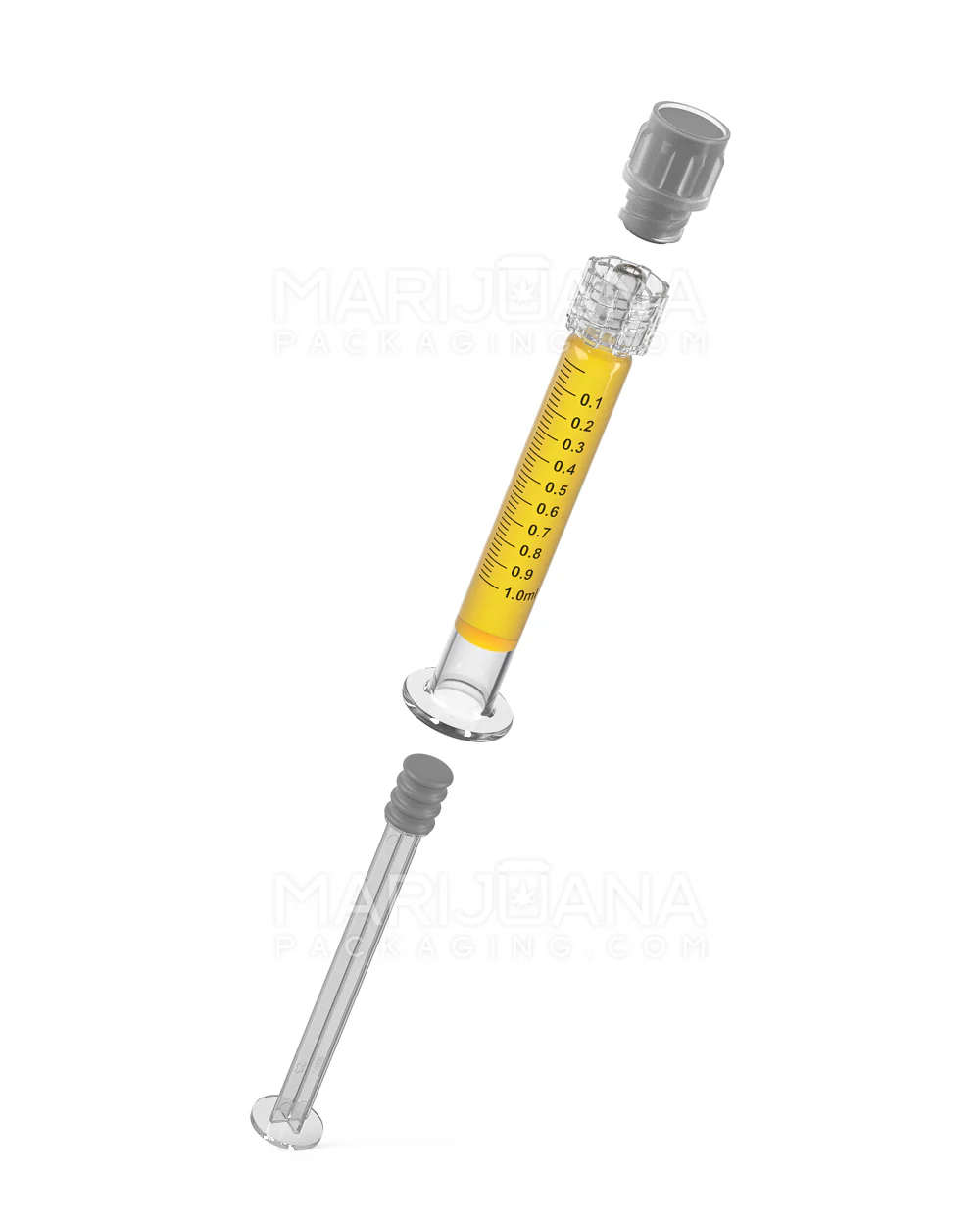 Luer Lock Long Glass Dab Applicator Syringes | 1mL - 0.1mL Increments | Sample - Image 7