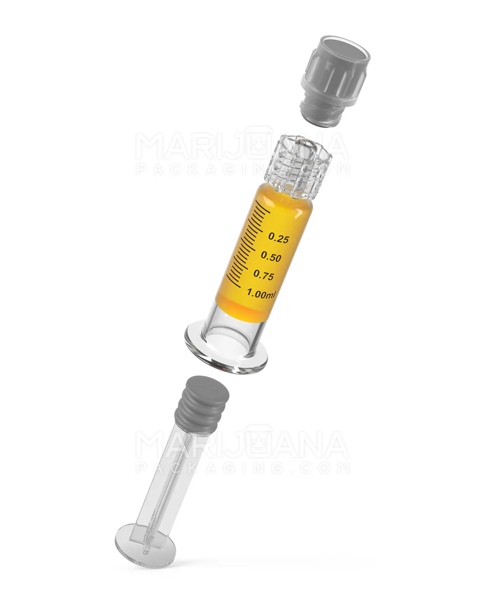 Luer Lock | Glass Dab Applicator Syringes | 1mL - 0.25mL Increments | Sample - Image 7