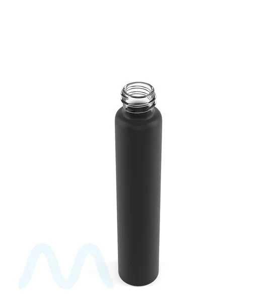 Matte Black Glass Pre-Roll Tubes | 18mm - 115mm - 400 Count