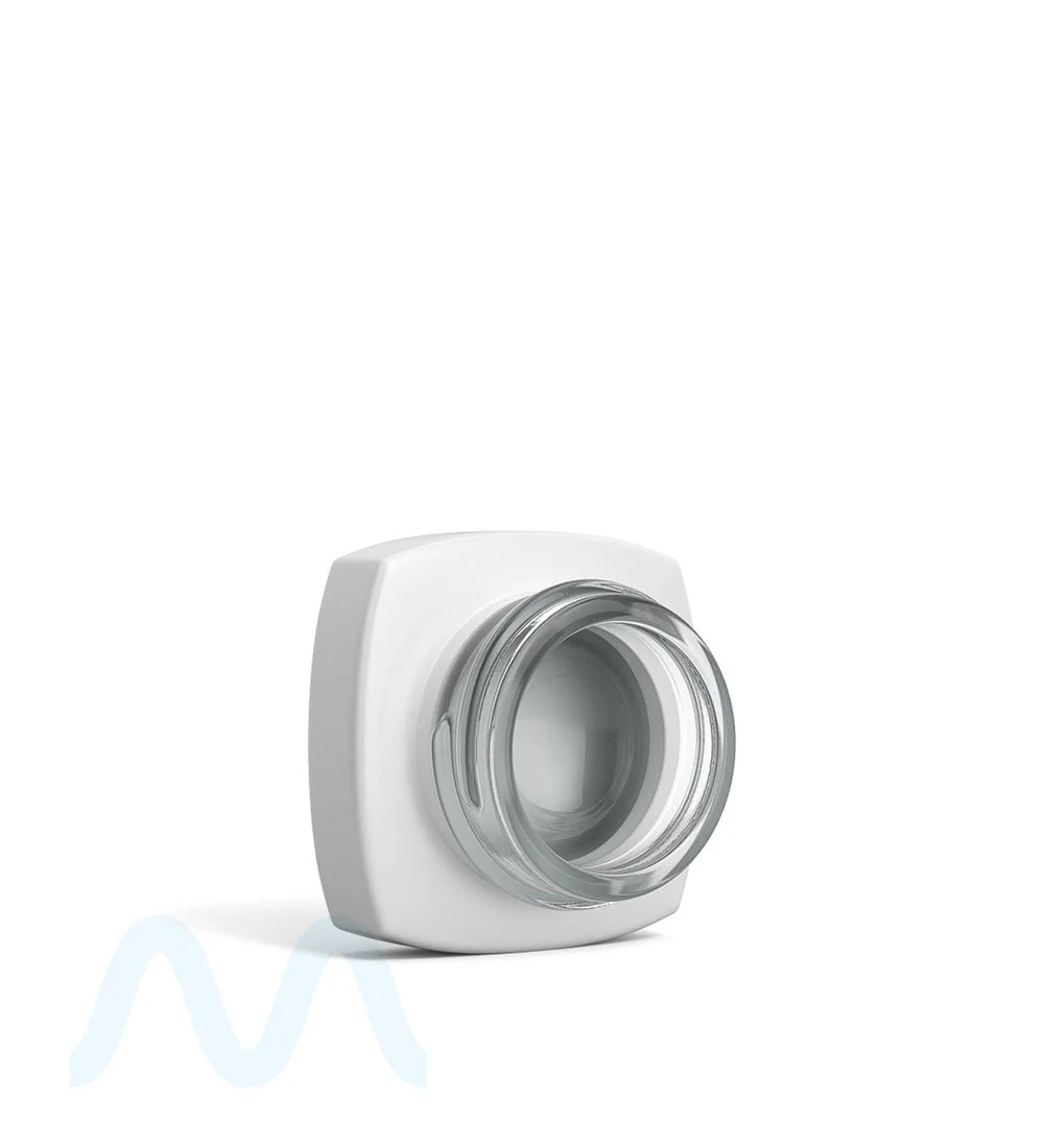 Matte White Glass Pillow Concentrate Jar w/ White Interior | 32mm - 5mL - 250 Count - Image 3