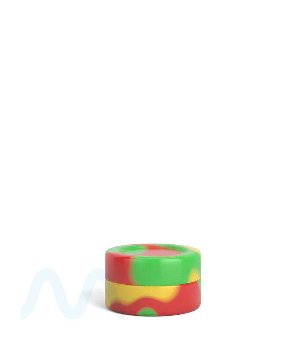 Non-Stick Multicolor Concentrate Containers w/ Cap | 5mL - Silicone - 250 Count