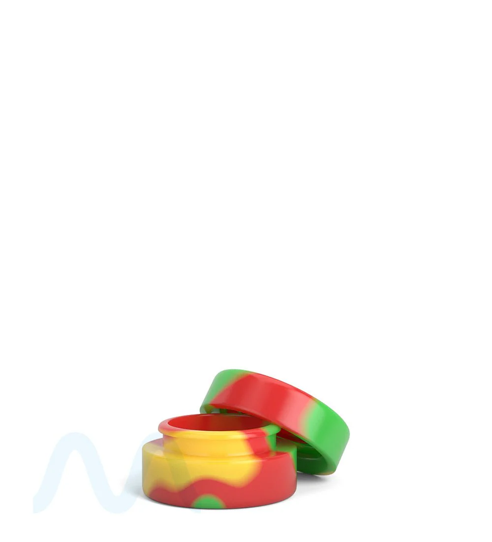 Non-Stick Multicolor Concentrate Containers w/ Cap | 5mL - Silicone - 250 Count - Image 2