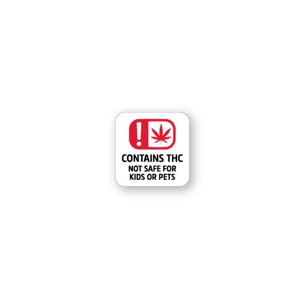 Oklahoma Universal Symbol Labels | 1in x 1in - Square - 1000 Count