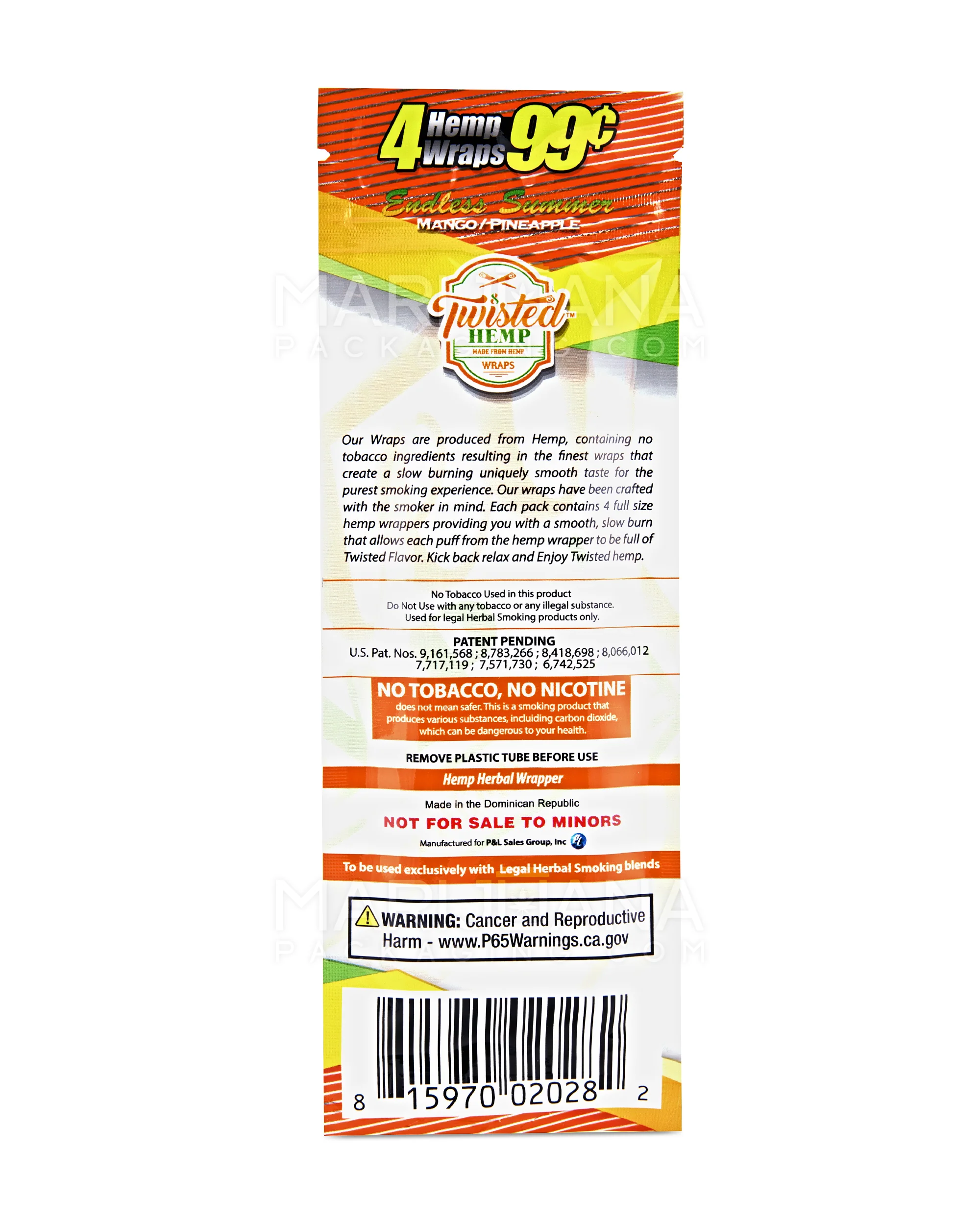TP | 'Retail Display' Blunt Wraps | 100mm - Endless Summer - 15 Count - Image 4