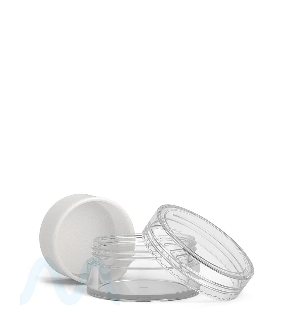 Clear Concentrate Containers w/ Screw Top Cap & White Silicone Insert | 10mL - Plastic - 100 Count - Image 12