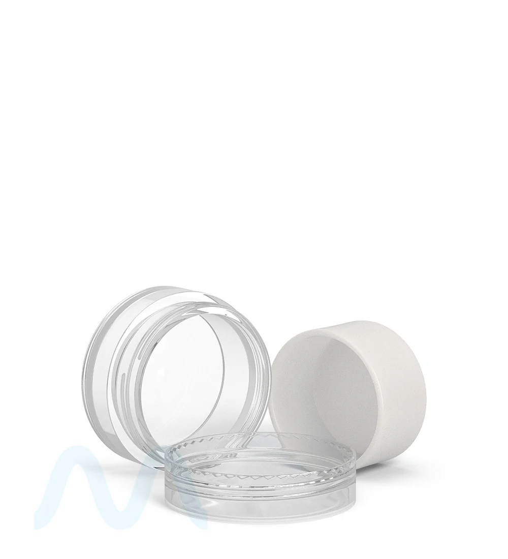 Clear Concentrate Containers w/ Screw Top Cap & White Silicone Insert | 10mL - Plastic - 100 Count - Image 13