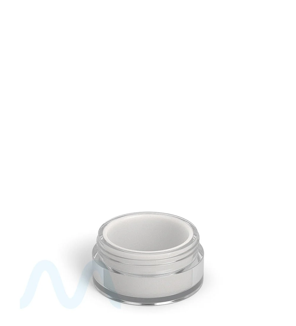 Clear Concentrate Containers w/ Screw Top Cap & White Silicone Insert | 10mL - Plastic - 100 Count - Image 3