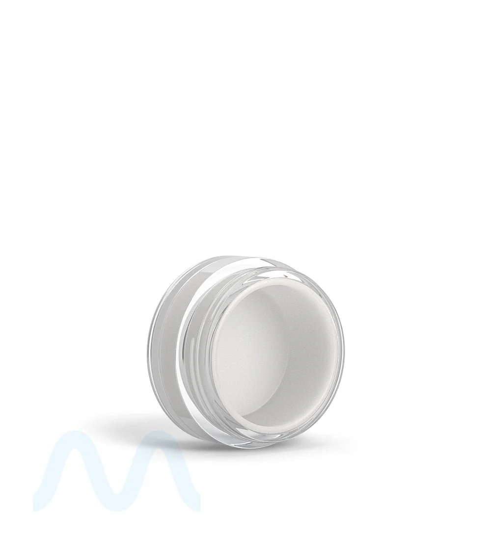 Clear Concentrate Containers w/ Screw Top Cap & White Silicone Insert | 10mL - Plastic - 100 Count - Image 4