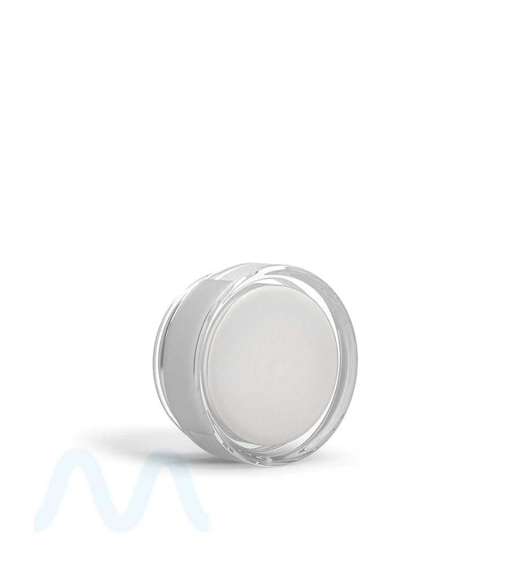 Clear Concentrate Containers w/ Screw Top Cap & White Silicone Insert | 10mL - Plastic - 100 Count - Image 5