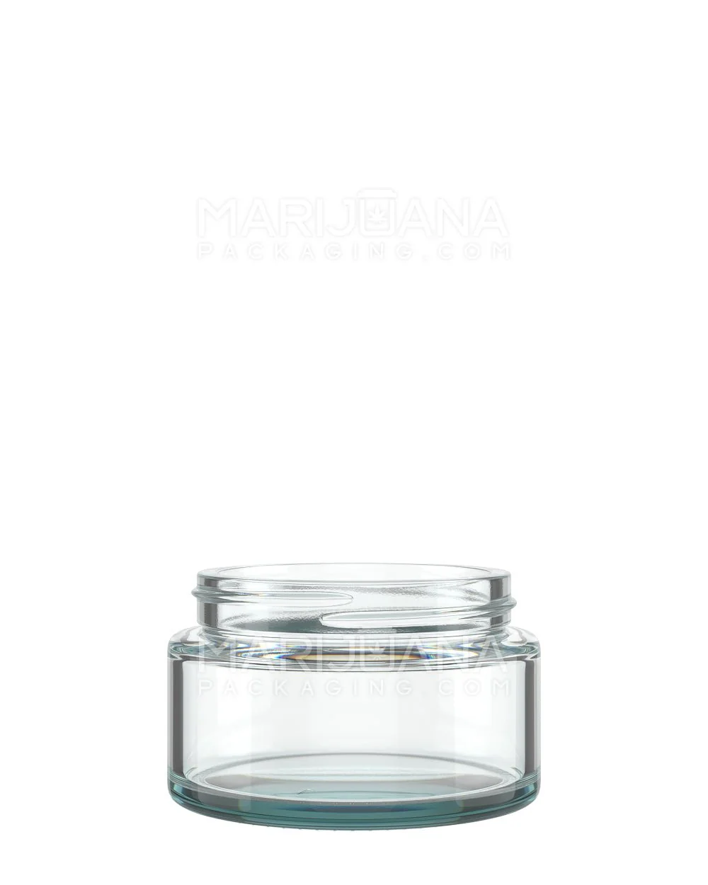 POLLEN GEAR Wide Mouth Straight Sided Clear Glass Jars | 66mm - 4oz | Sample