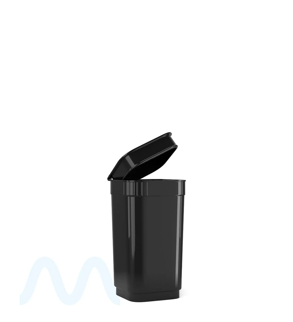 POLLEN GEAR | Child Resistant 100% Recyclable Opaque Black Pop Box Pop Top Bottles | 20dr - 3.5g - 590 Count - Image 4